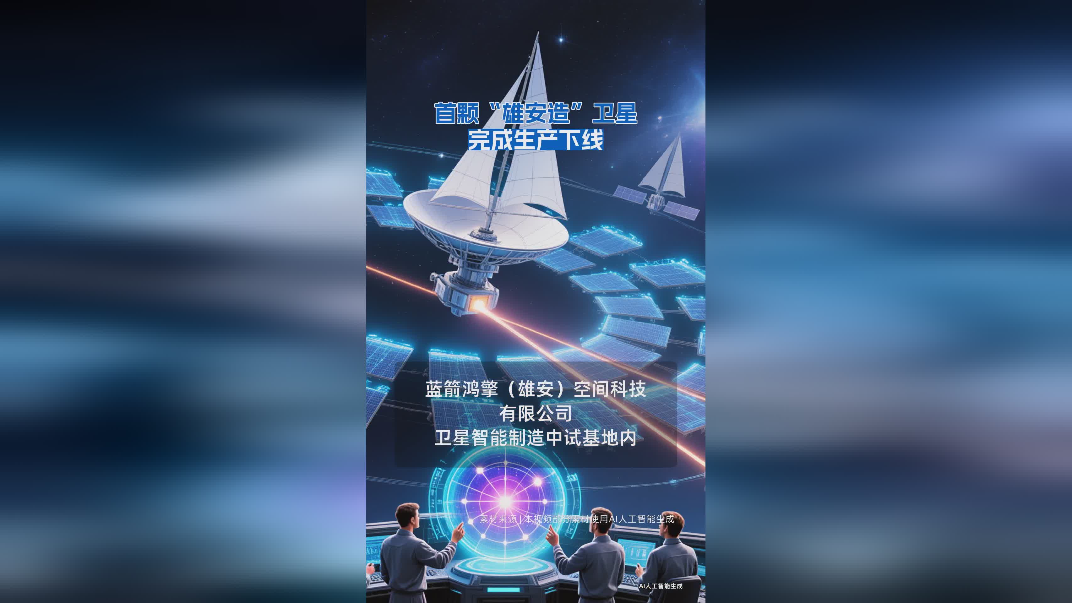 首颗雄安自主生产卫星成功下线，开启航天新篇章