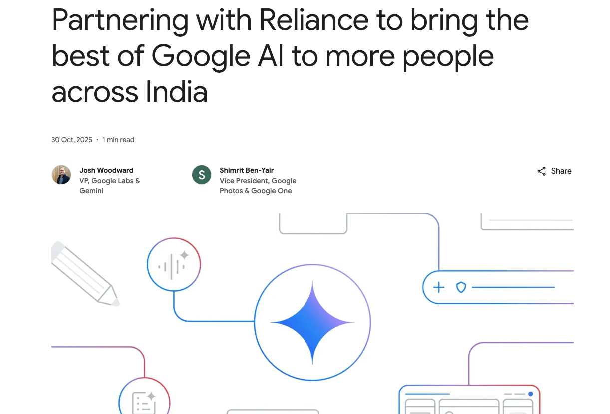 印度AI市场争夺战白热化：谷歌18个月免费订阅硬刚OpenAI