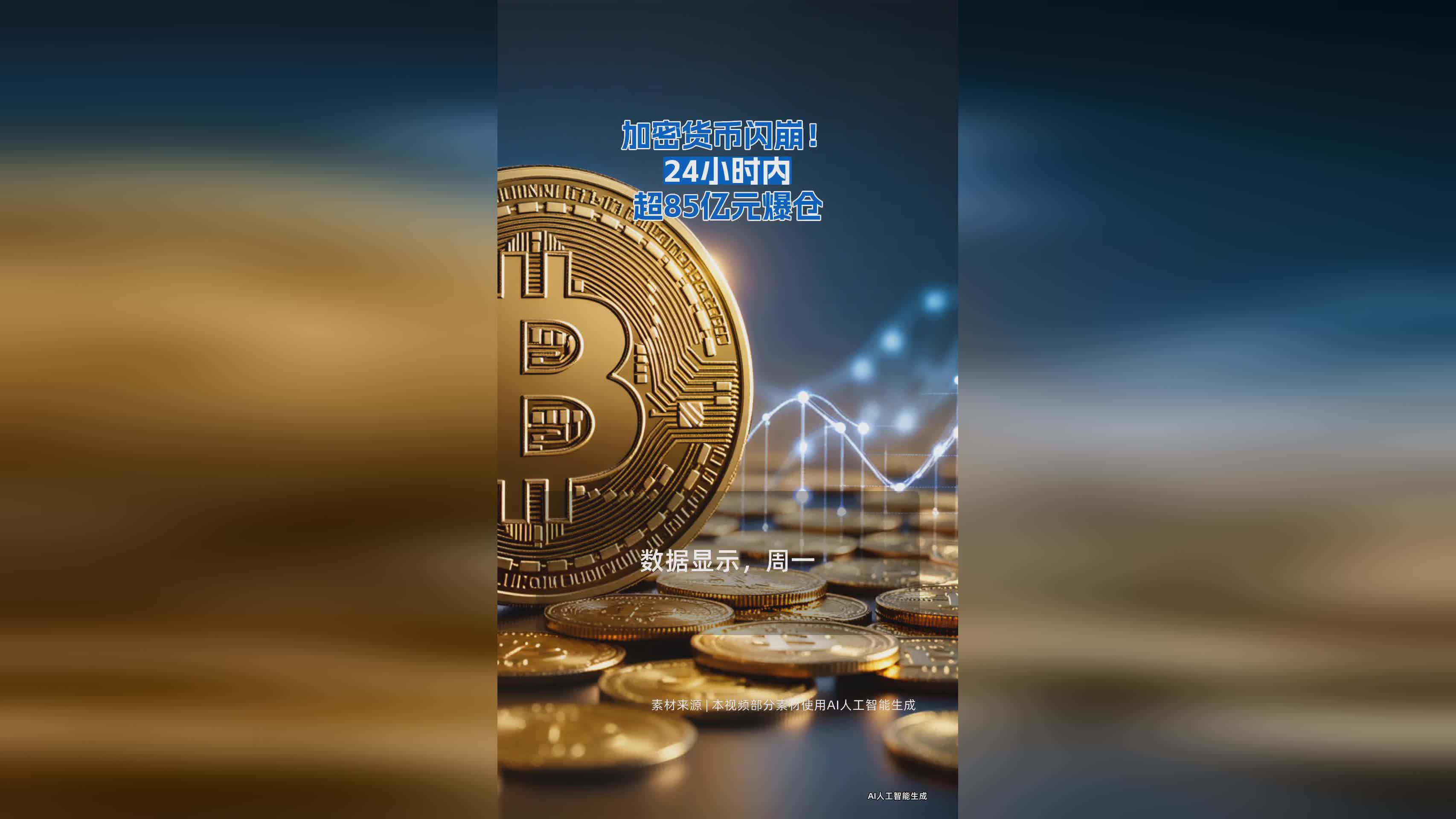 加密货币市场突发闪崩：24小时爆仓超85亿元，投资者损失惨重