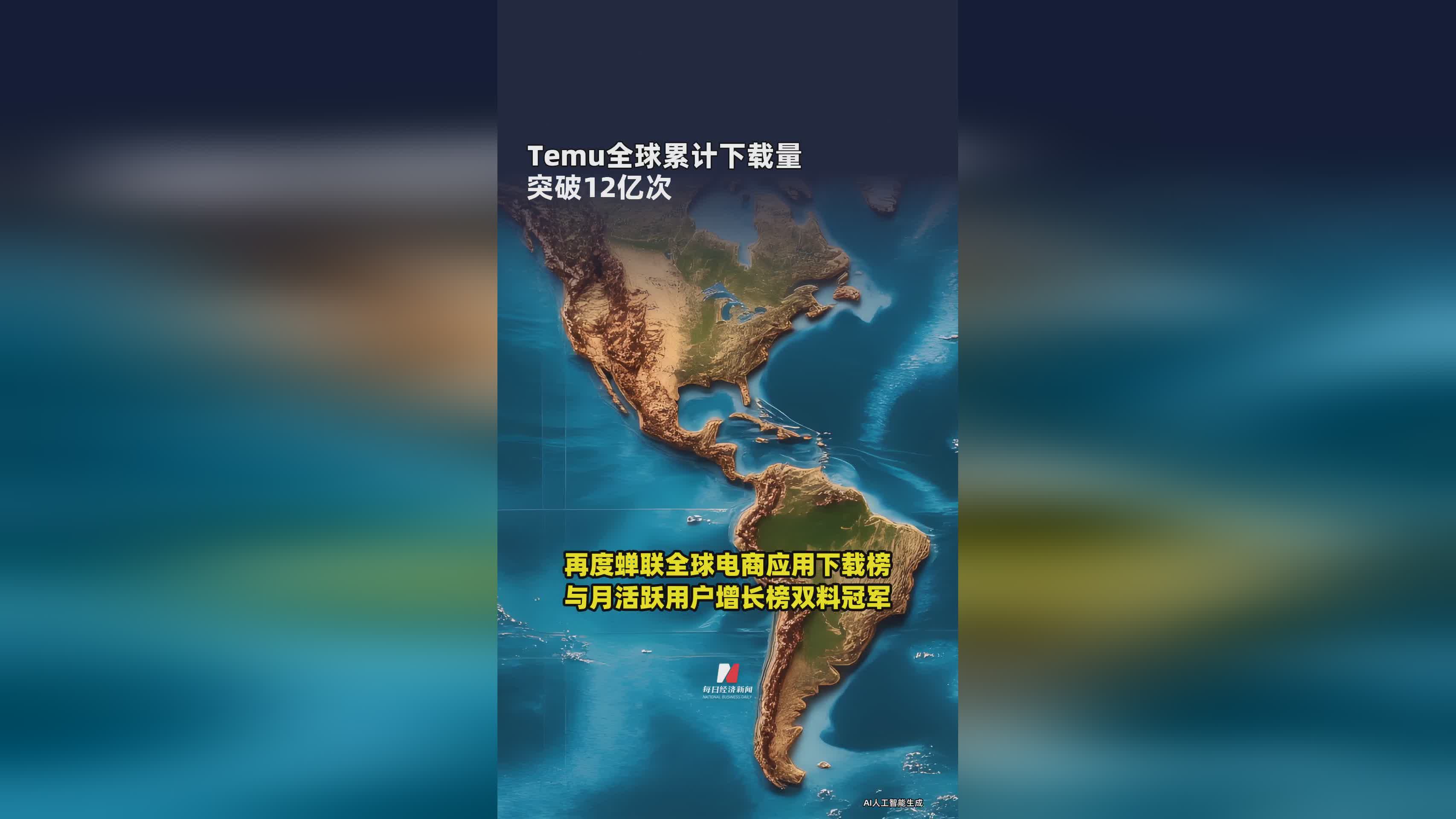 Temu全球下载量超12亿次，跨境电商新标杆