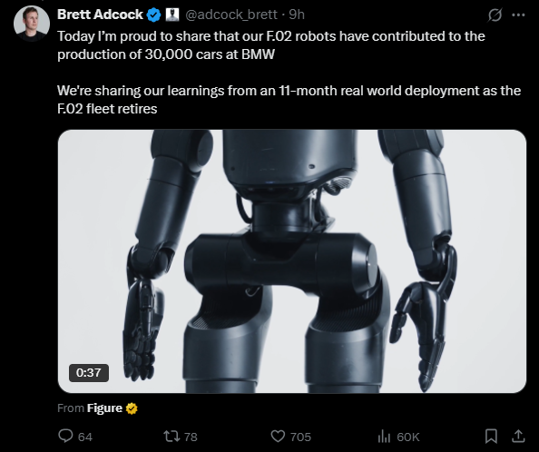 人形机器人Figure 02进厂实测：3万辆宝马X3生产背后的技术突破与挑战