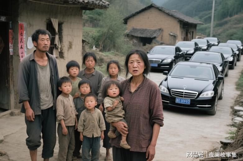 江西一光棍娶个疯女人生了8个娃，妻子清醒后十辆豪车开到家门口
