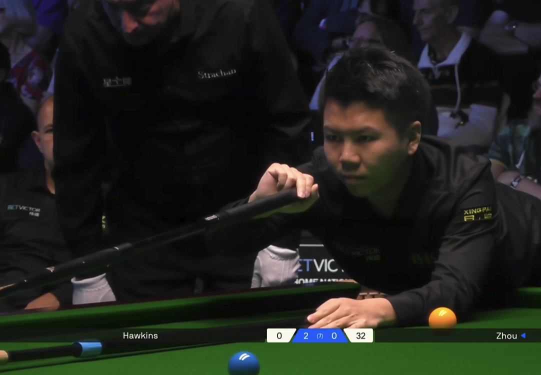 斯诺克英格兰赛8强诞生：周跃龙4-2晋级，特鲁姆普3-4爆冷出局