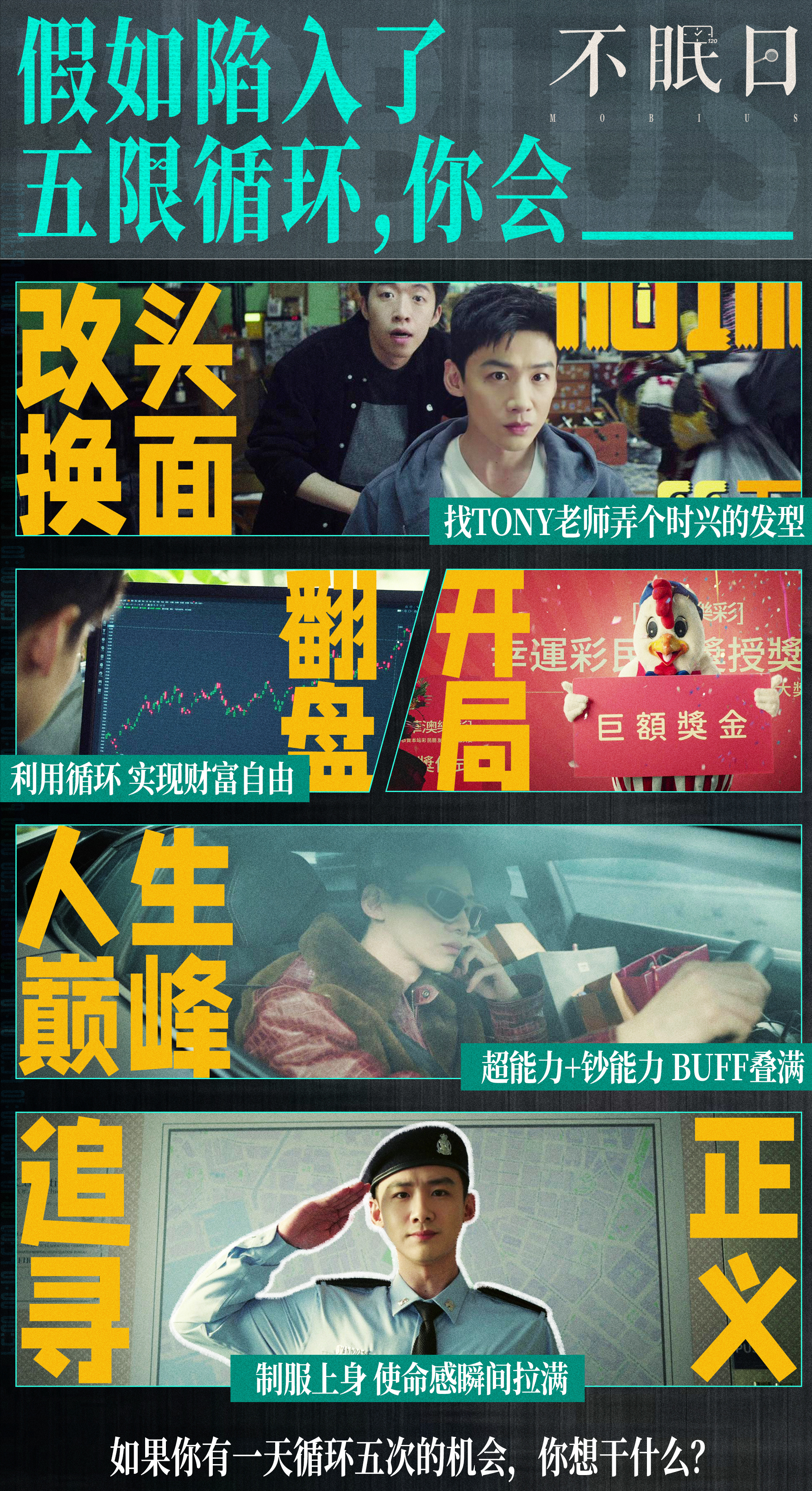 《不眠日》白敬亭身陷有限循环，记彩票号码发财，用特异功能破案