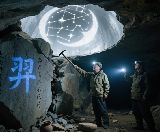 秦岭惊现嫦娥衣冠冢！画像揭露真相，月球信号引发远古谜团