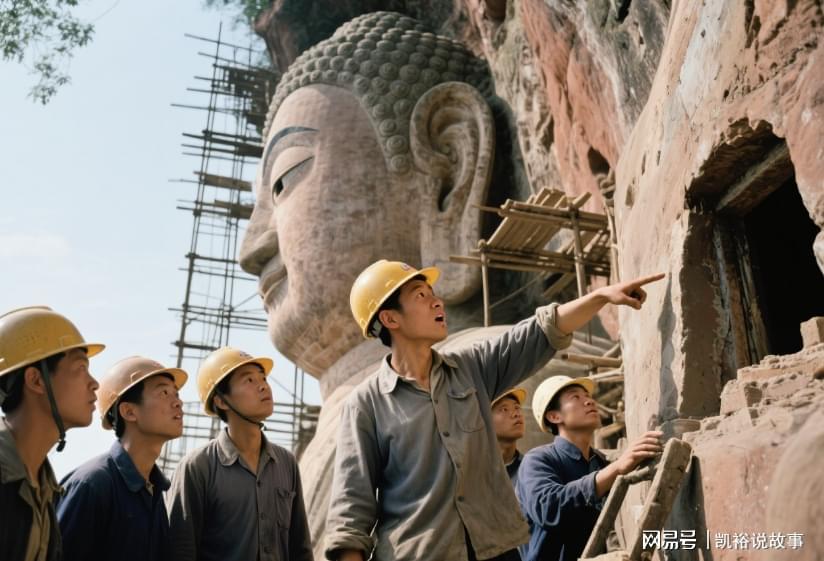 1962年修缮乐山大佛，工人在右耳发现一间密室，揭开千年前的传说