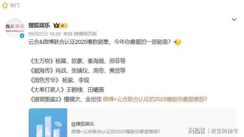 2025爆剧评选现场