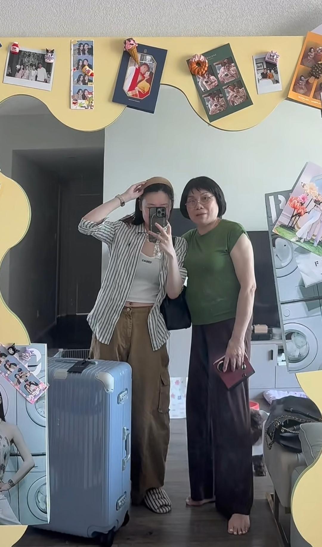 范志毅母亲与孙女游轮旅行，70余岁风采依旧，身高不输范斯晶