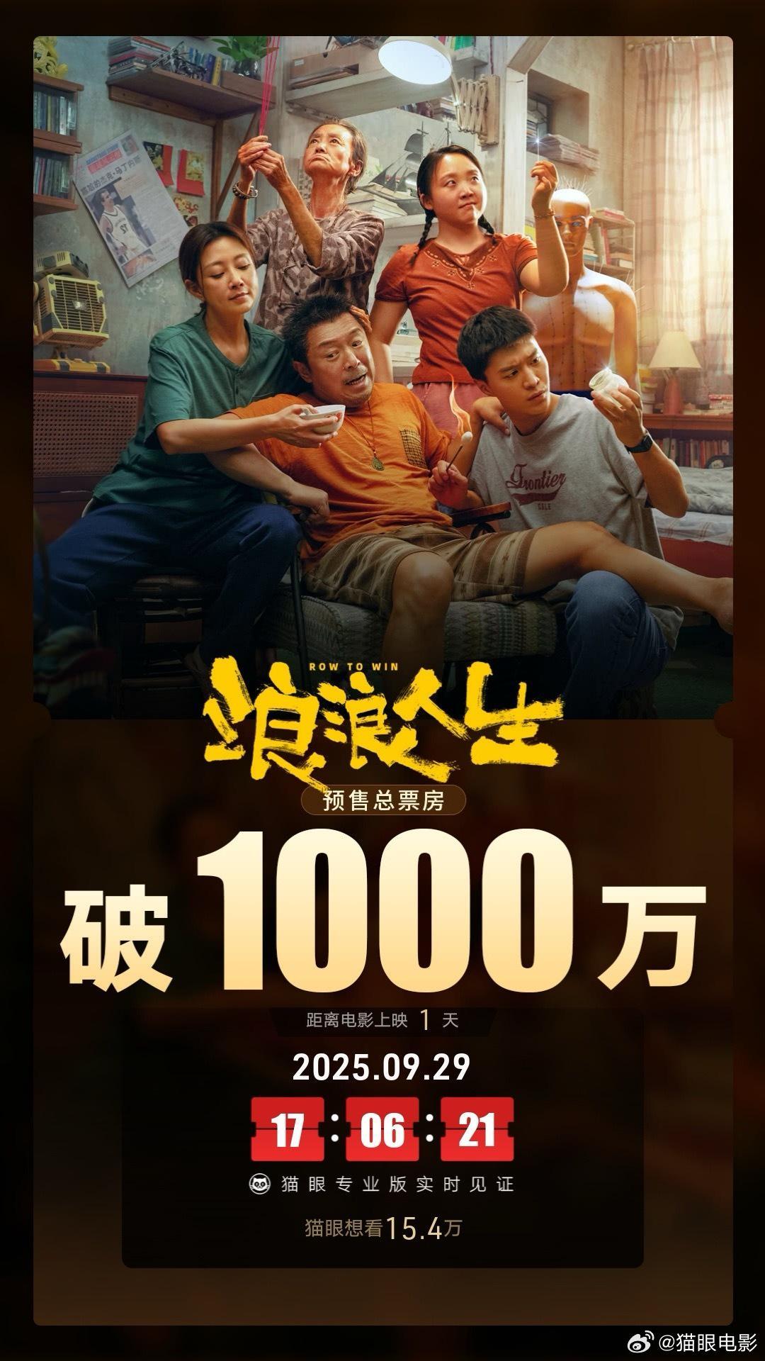 电影《浪浪人生》点映预售票房破千万，引发热议