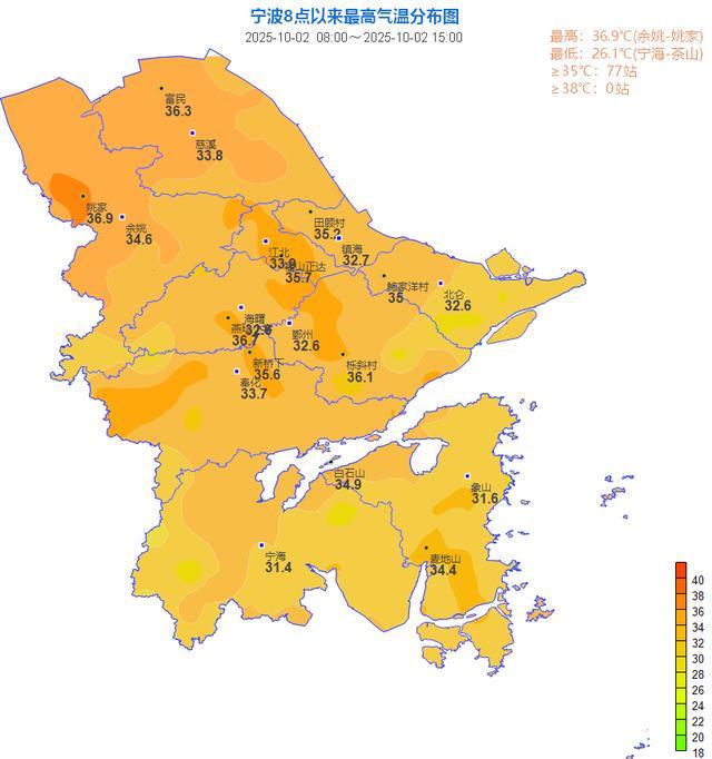 浙江国庆假期气温直逼40℃，副高发威高温来袭
