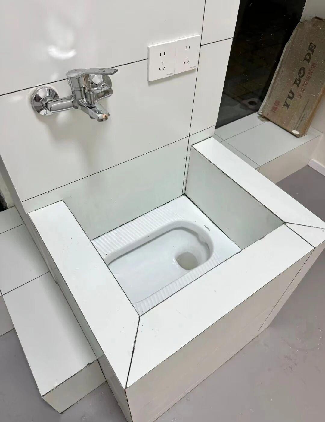 蹲坑洗手台二合一