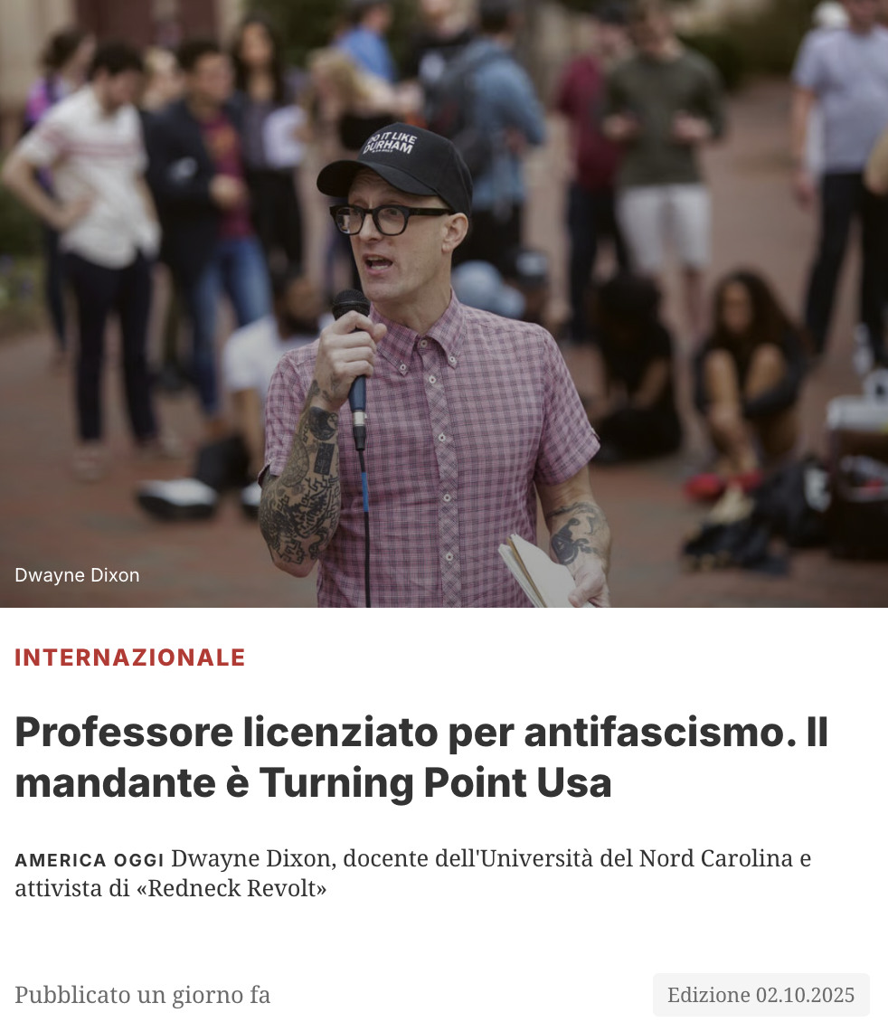 北卡罗来纳大学教授因涉政治暴力主张遭停职引发热议
