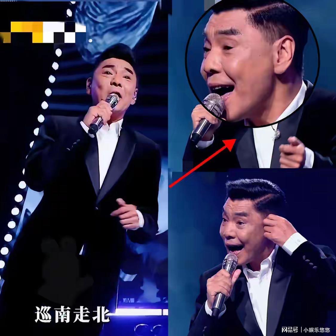 屠洪刚大湾区晚会震撼一幕：唱至高潮霸气摘耳返，实力尽显！