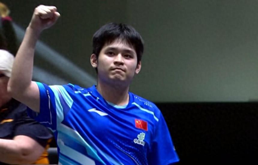 WTT中国大满贯男单比赛现场