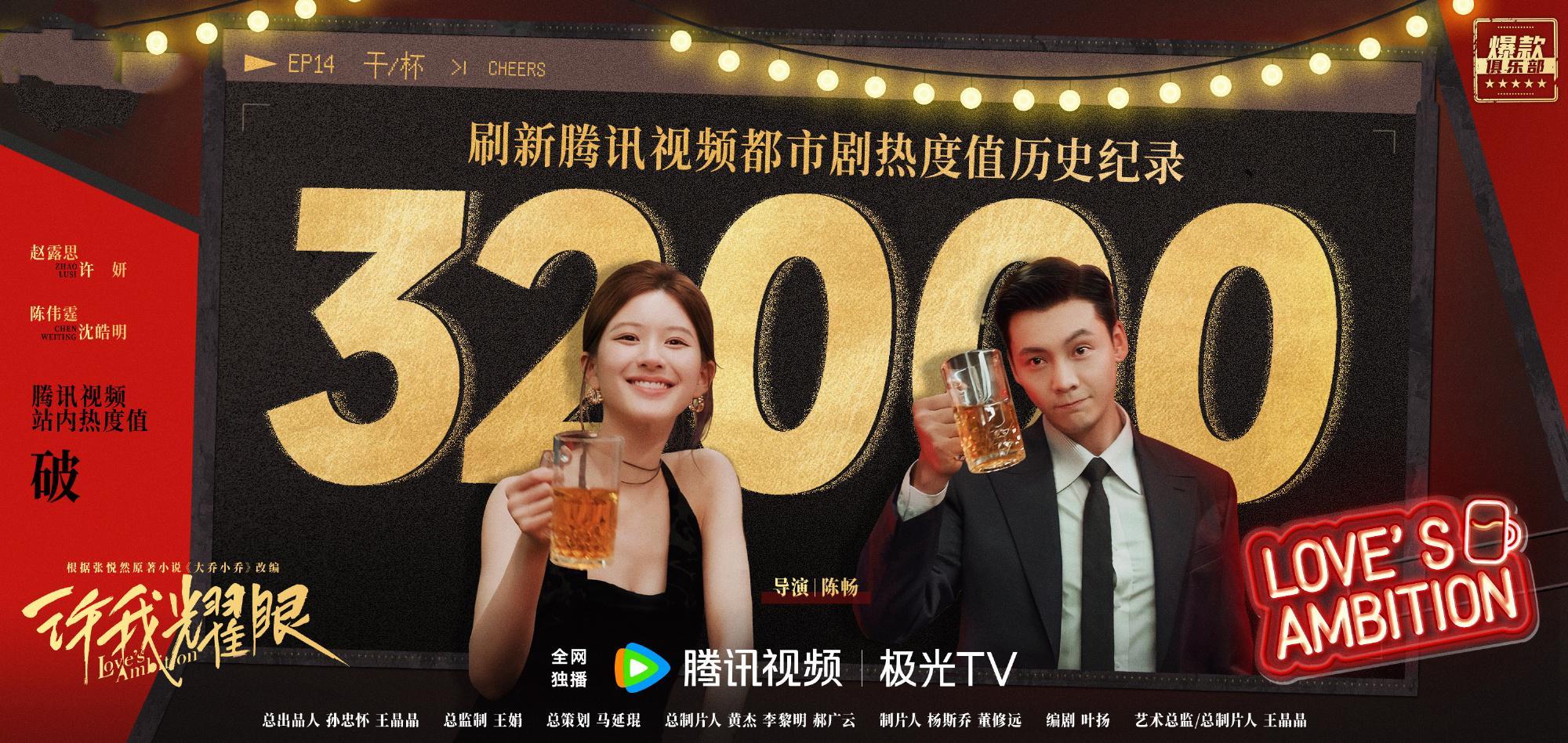 《许我耀眼》热度破纪录，赵露思演技获赞成爆款功臣