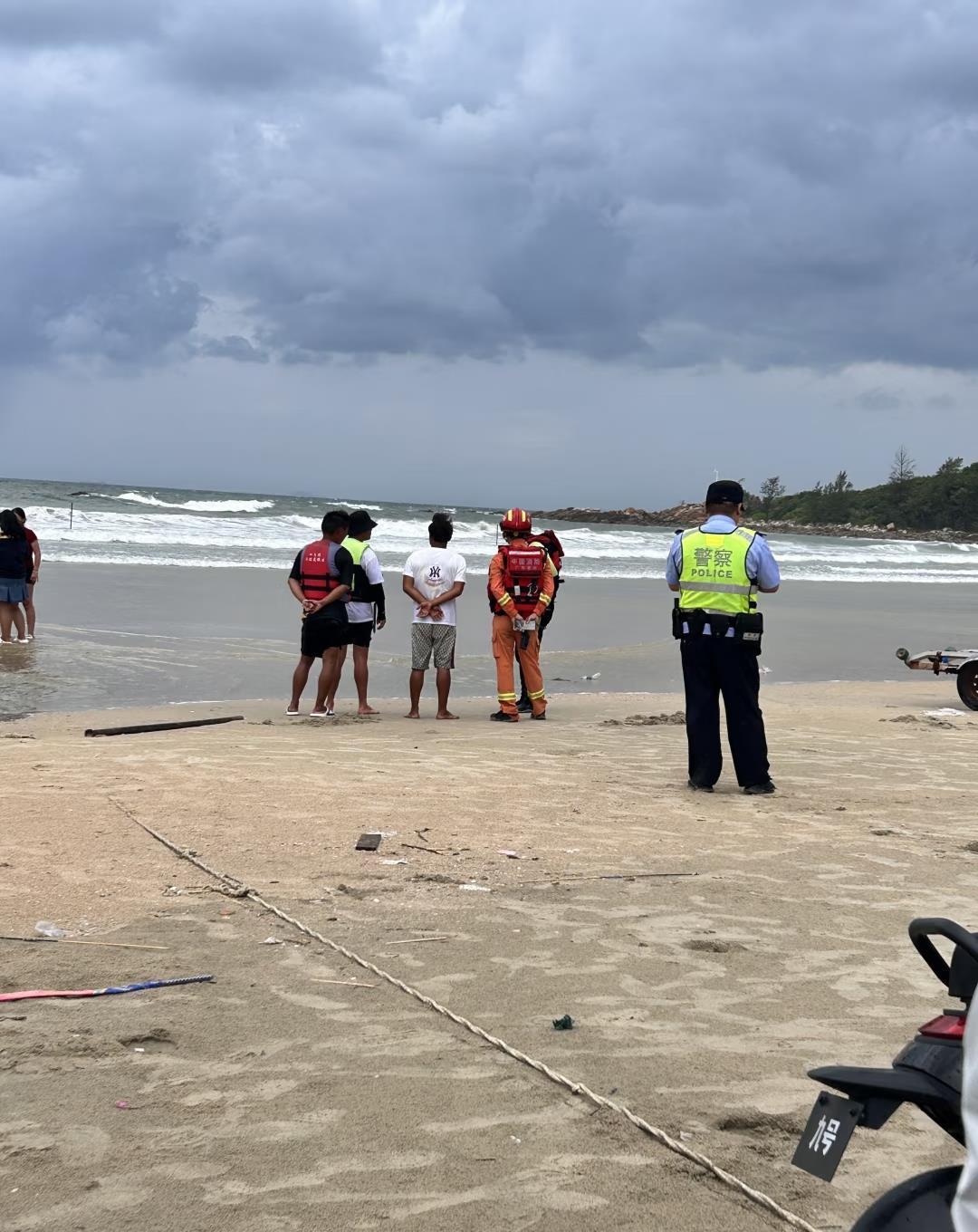 惠州海滩一男子游泳失踪 当地称台风前海浪骤增致悲剧