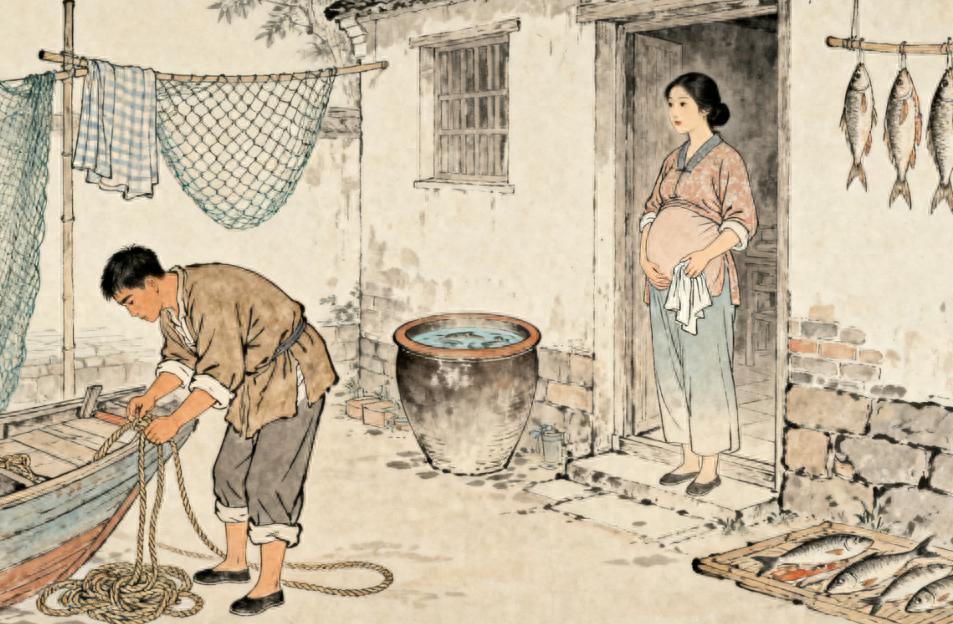 渔夫救尼姑共度一夜，尼姑临别叮嘱：回家勿与妻子圆房