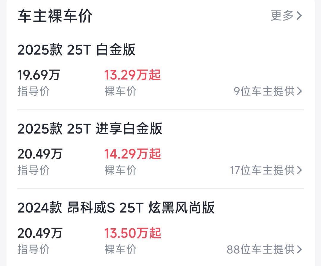 20万跌到13万，成最良心中型SUV，车长4米6油耗8，放弃RAV4就买它