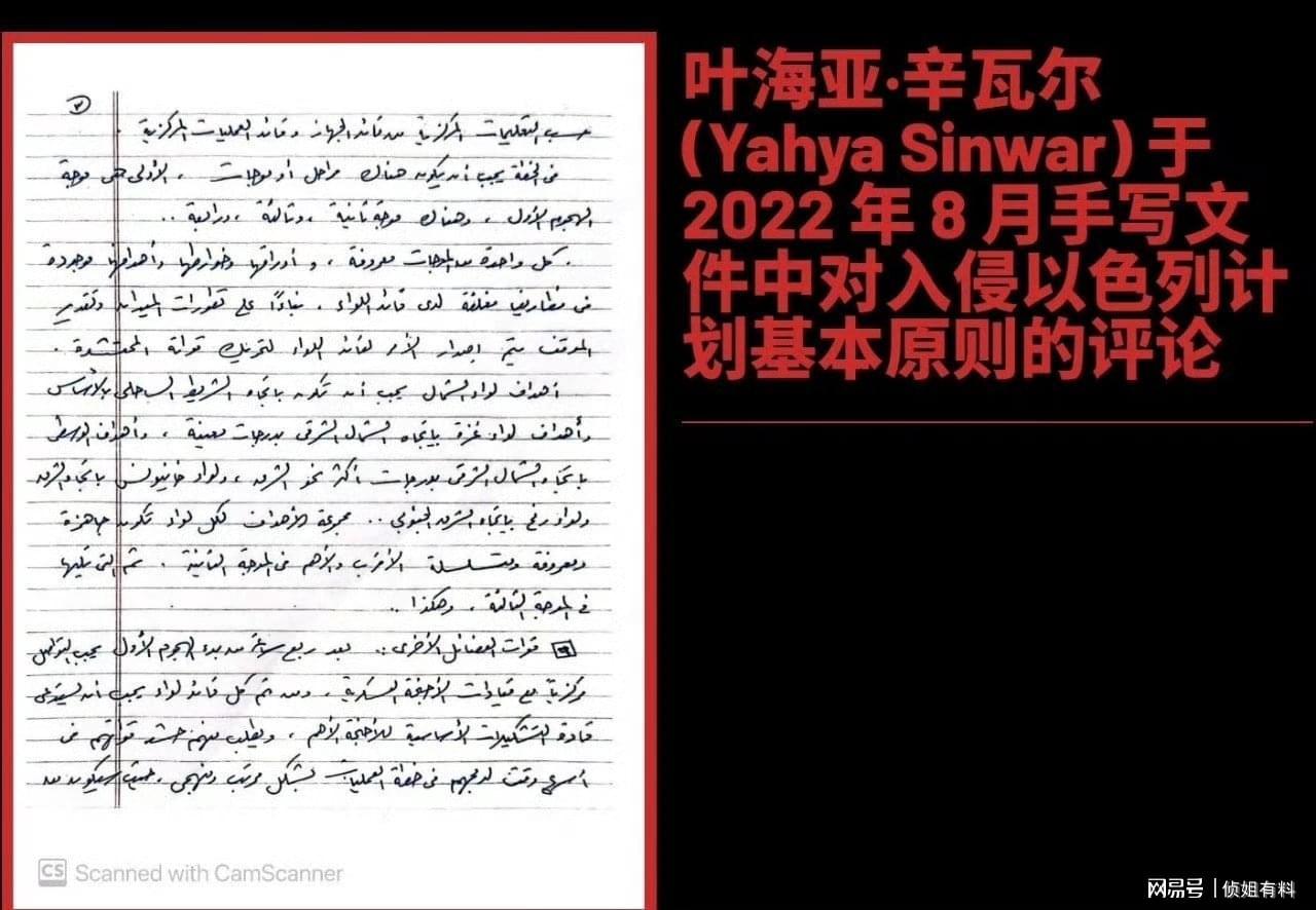 哈马斯辛瓦尔绝密档案揭露：10月7日大屠杀计划细节曝光