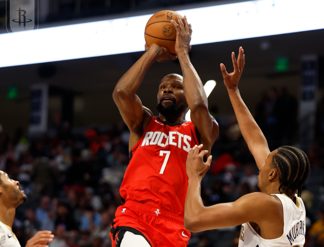 火箭三连胜！死亡五大阵容发威，杜兰特15+4，伊森20分闪耀