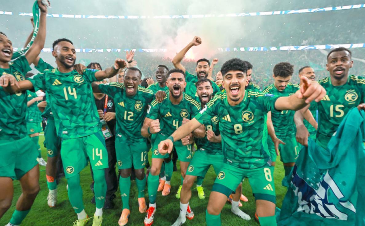 沙特晋级2026世界杯，球员每人获114万欧重奖创亚洲纪录