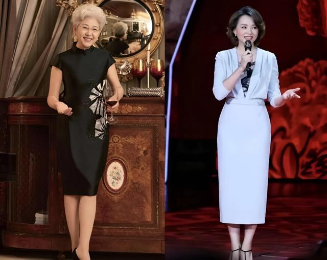 傅莹董卿穿搭启示：过膝裙配简约风，彰显高级女性魅力