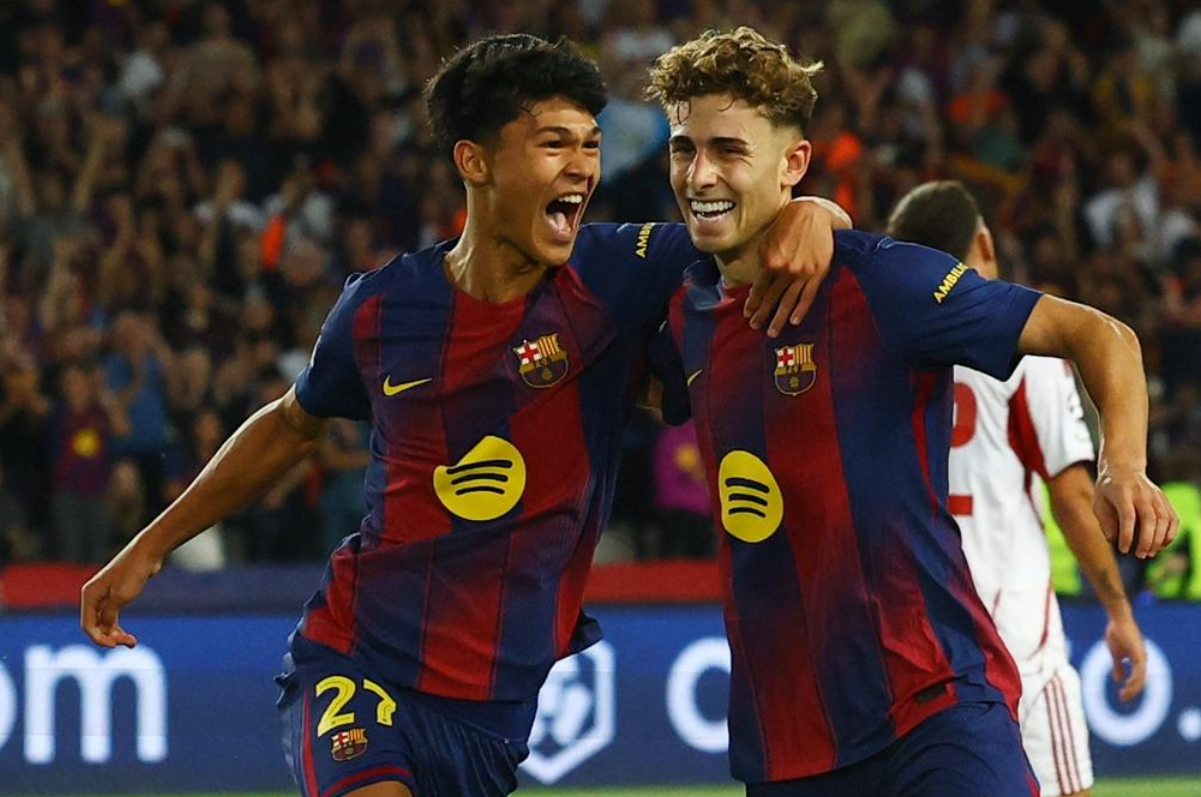 欧冠震撼大胜！巴萨6-1狂胜奥林匹亚科斯，弗里克创8年神迹