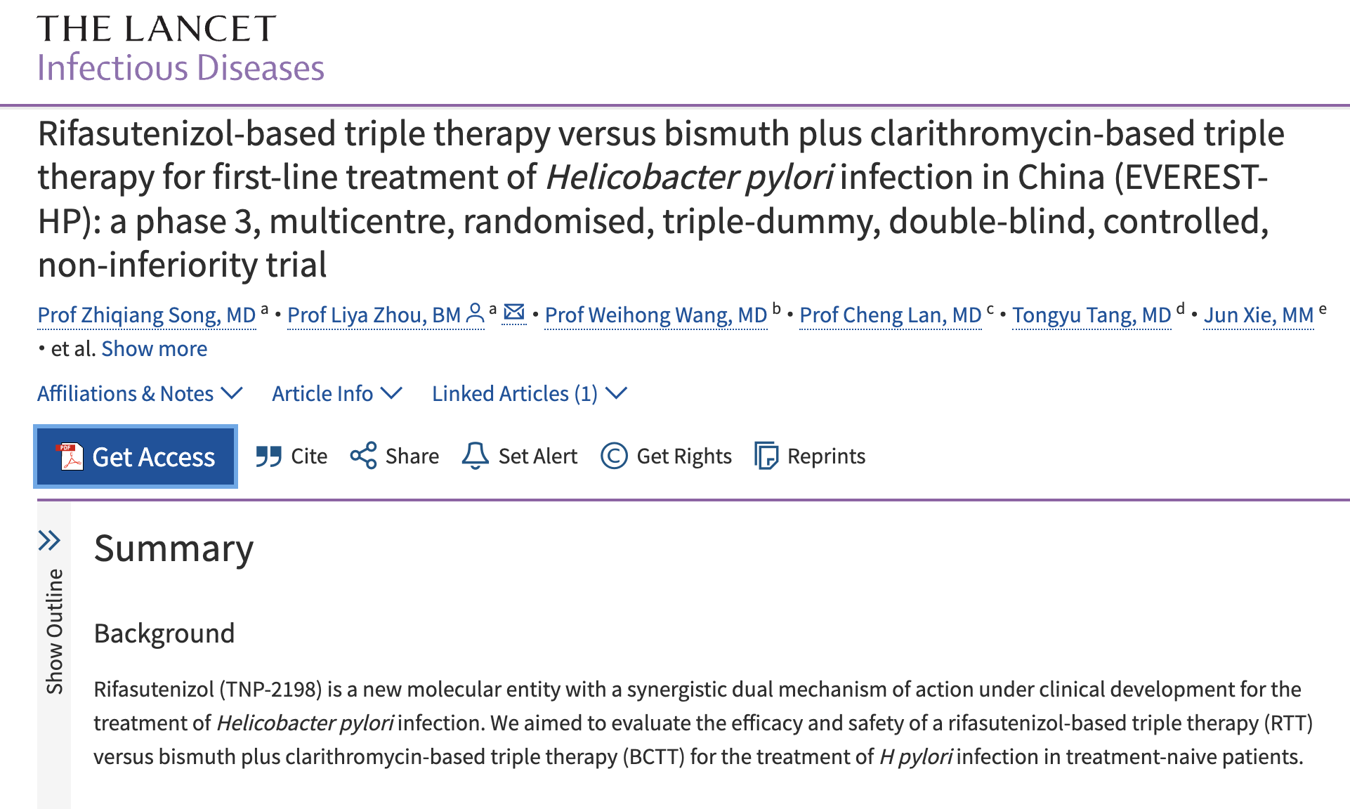 幽门螺杆菌治疗新突破：用药更少、更便捷的根除方案