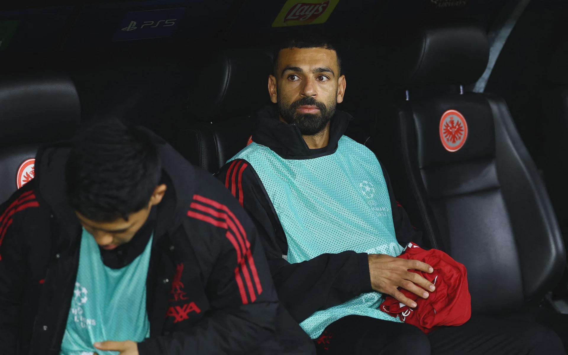 斯洛特谈萨拉赫替补：希望他因未首发而愤怒，力挺其重返巅峰