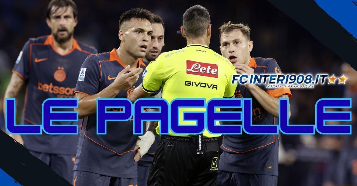 国米1-3负那不勒斯赛后评分：阿切尔比4分垫底，索默劳塔罗同获5分