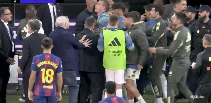 皇马门将卢宁国家德比终场前冲突被罚下，裁判报告揭细节