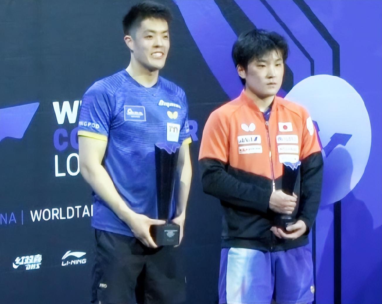 张本智和决赛崩盘！不敌恩师之子邱党，领奖时黑脸失魂