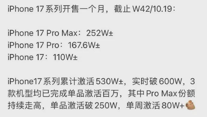 iPhone17首月销量突破600万部，国产旗舰为何难敌？