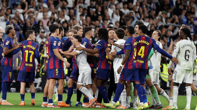 皇马2-1胜巴萨赛后冲突升级 亚马尔与维尼修斯互怼约架