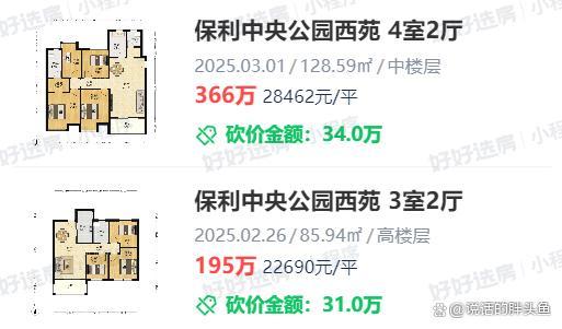 保利中央公园西苑成交价