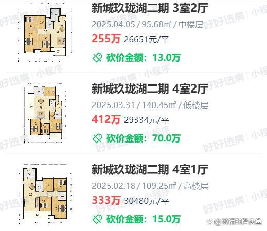 新城玖珑湖二期成交价