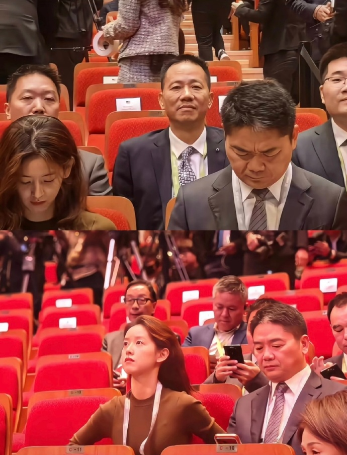 刘强东章泽天韩国同框引热议，夫妻表情引猜测