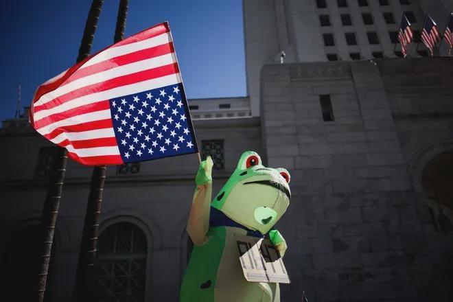 中国卖崽青蛙，成了反抗特朗普的精神领袖