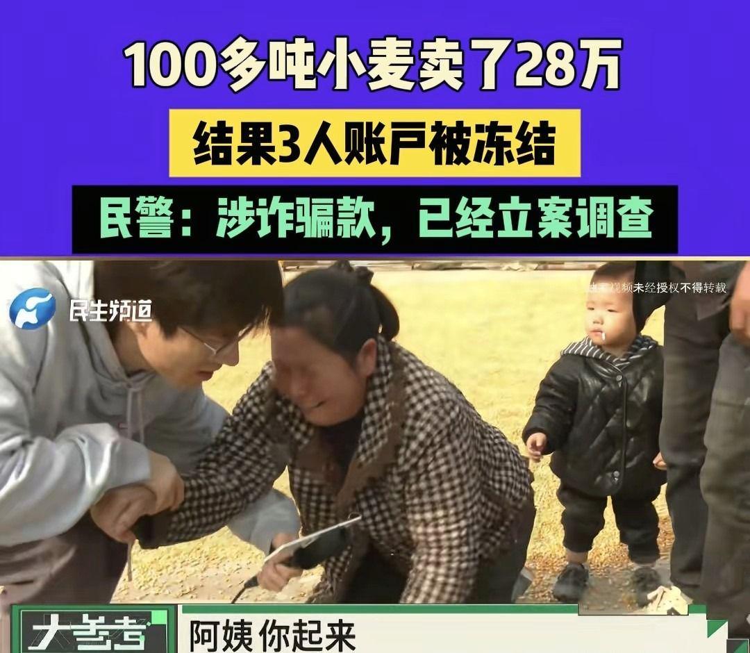 河南农民卖粮被骗28万后续：央视关注，贵州警方回应解冻条件