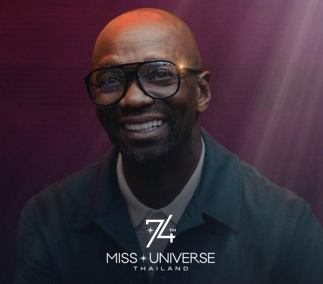 马克莱莱出席环球小姐评审发布会