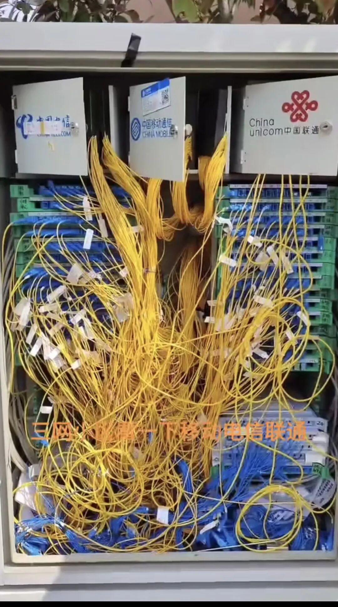 南方某小区三网宽带光箱曝光，移动用户占比惊人