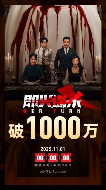 电影《即兴谋杀》上映2天票房破千万，表现强劲