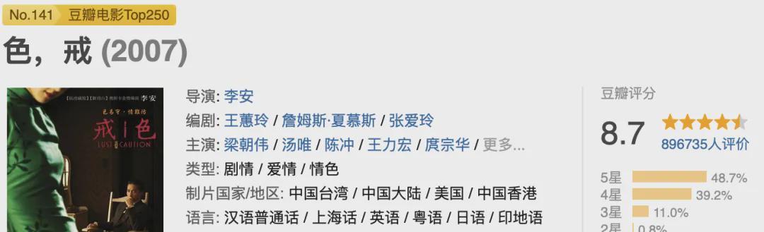 英版《色,戒》，美的很高级