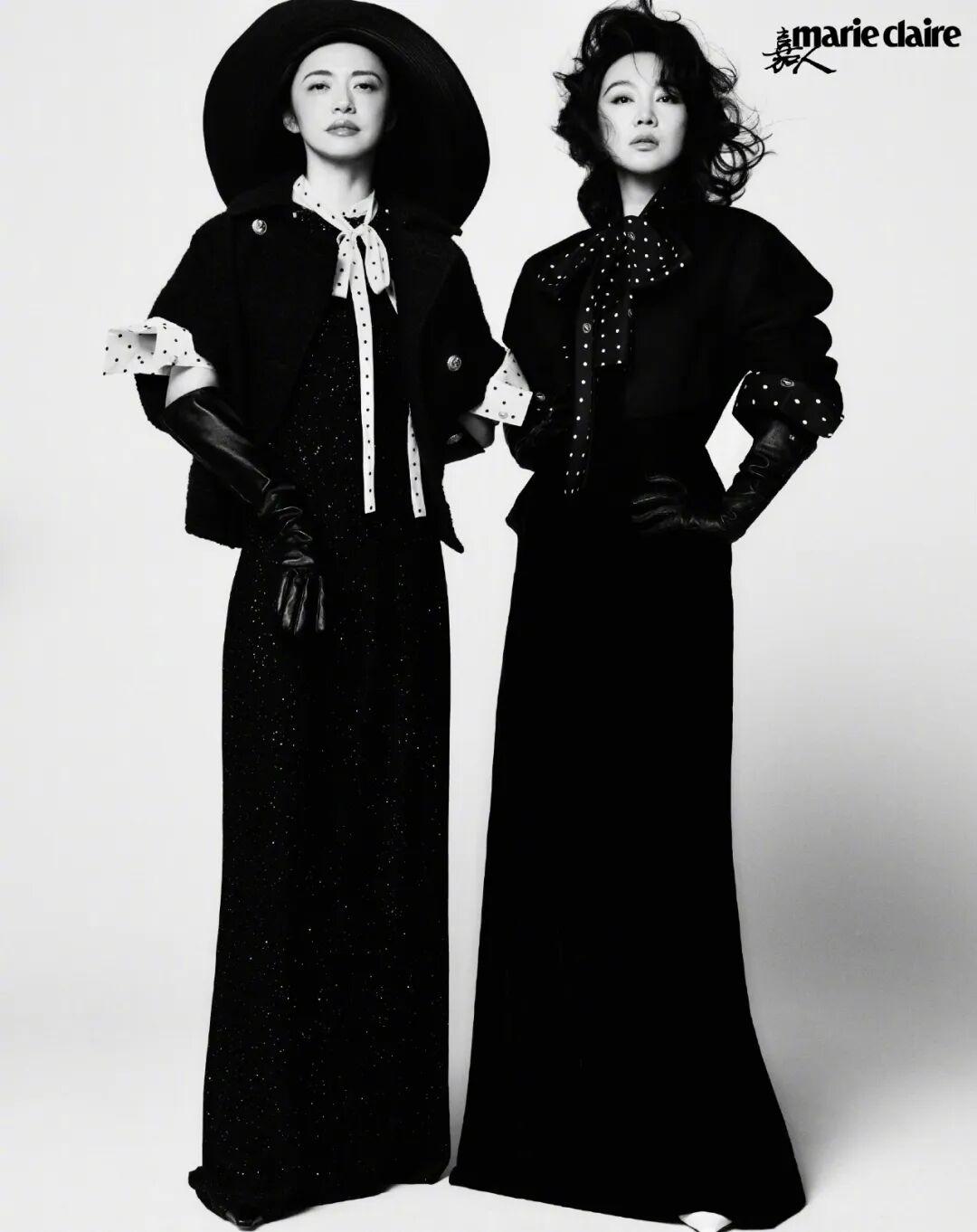 闫妮姚晨同框写真