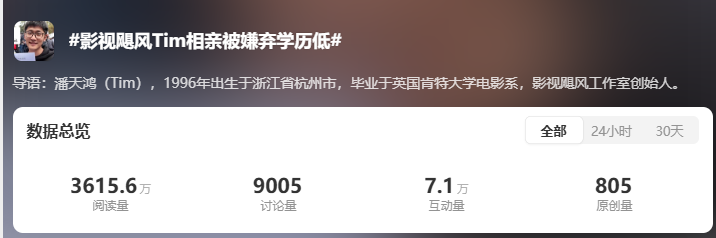 影视飓风Tim相亲风波：怒怼红星新闻后文章遭删，真相几何？