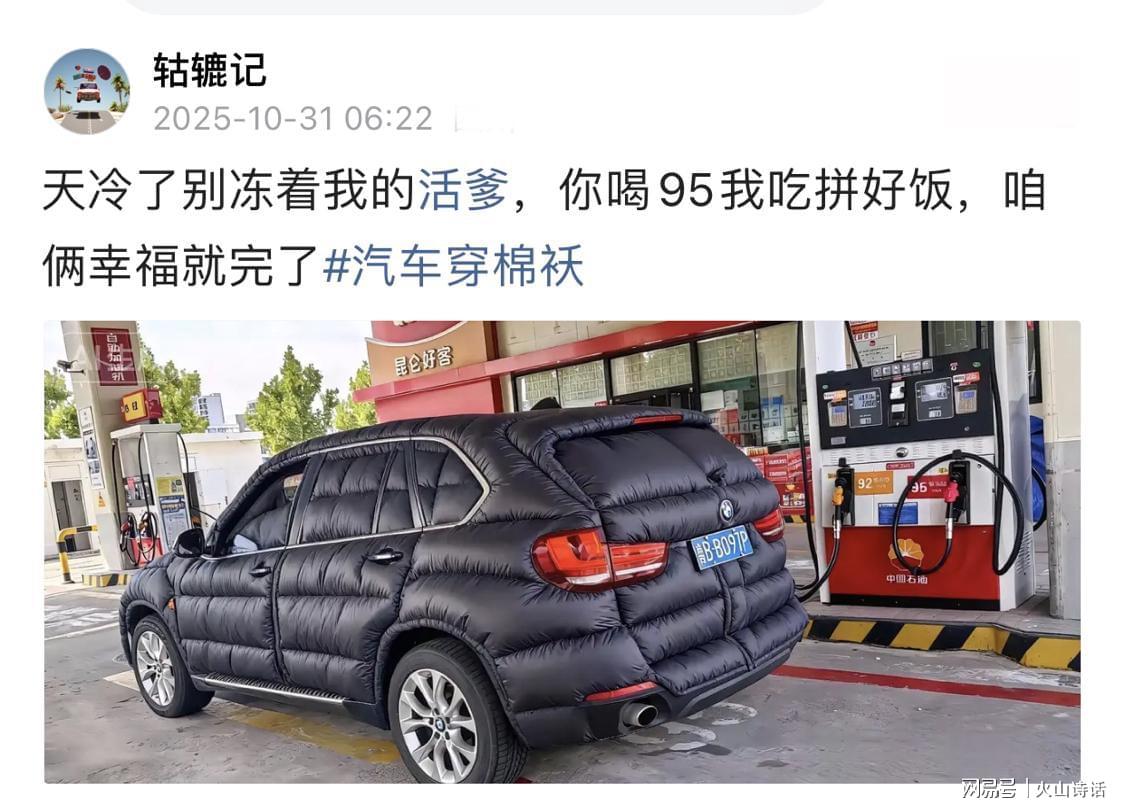 山东宝马SUV“穿棉袄”引热议，网友：这操作太有才了