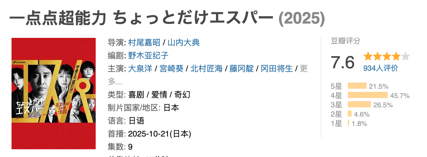 《一点点超能力》：一集入坑的日剧新番，超能力也能温暖人心