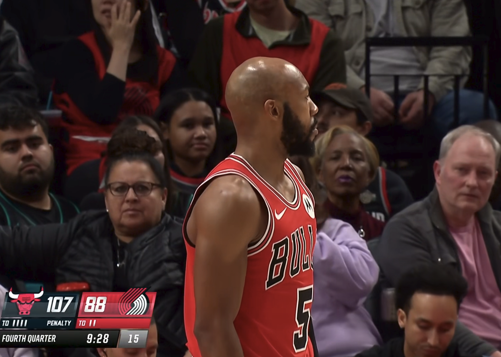 开拓者惜败公牛：乐福12中1成最大软肋，杨瀚森出场时间受影响