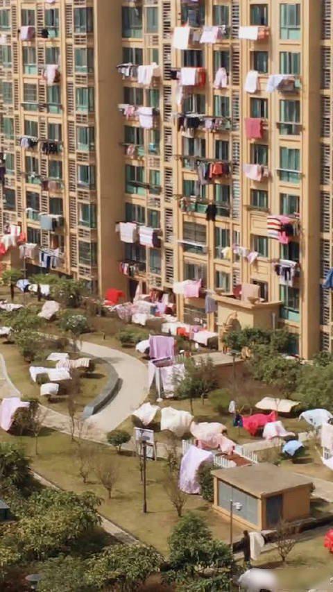 低档小区与高档小区晾晒差异：为何一个挂满被子，一个几乎不见？