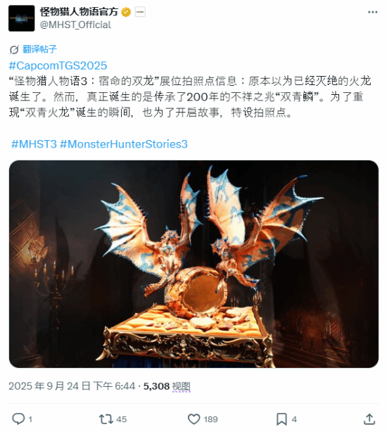 暖心之举！《怪猎物语》TGS 2025展会专设玩家拍照点